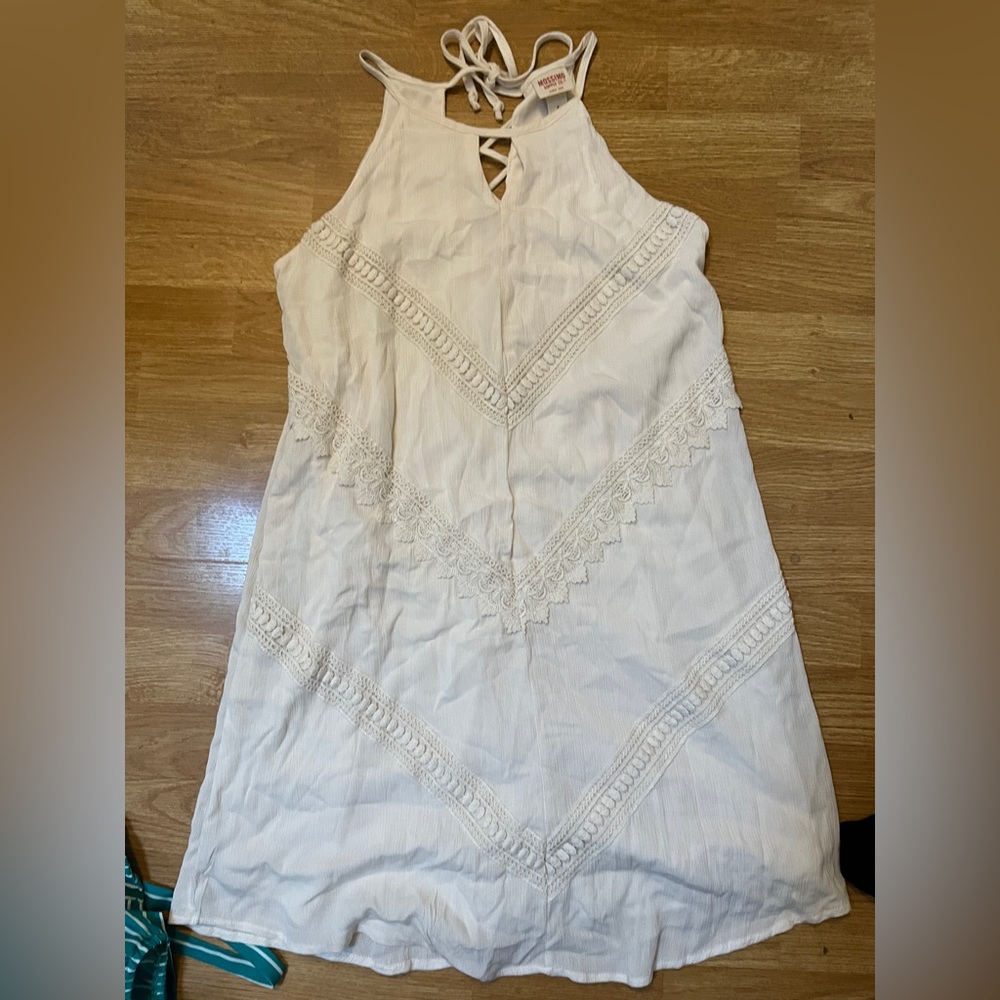 Cream colored mossimo knee length dress